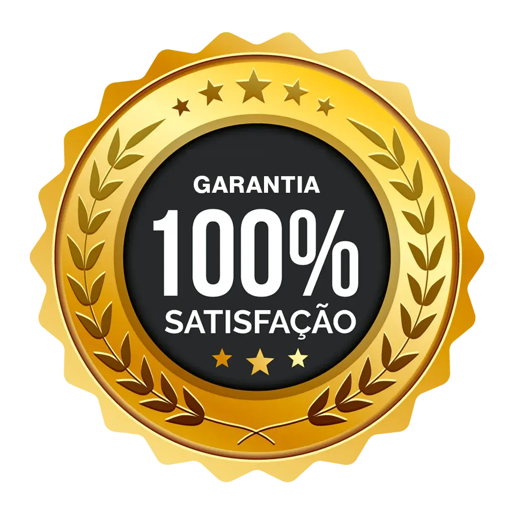 Selo de garantia 100% de satisfação